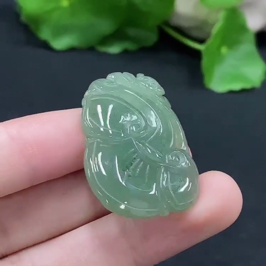 F32695265 Jadeite Ruyi Pendant Total Weight About 8.56g