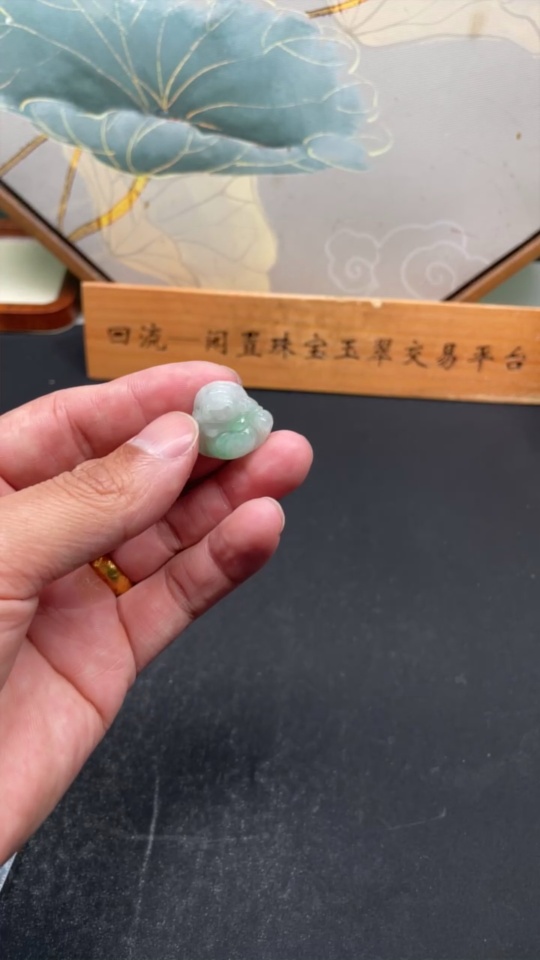 F35165727 Jadeite Buddha Pendant, Total Weight Approx. 4g