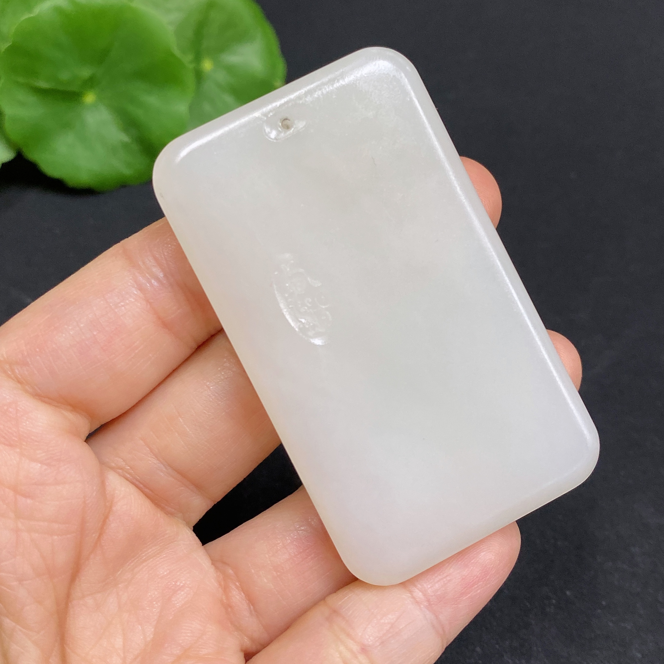H31641125 Hetian Jade Pendant Orchid Total Weight Approx. 46g