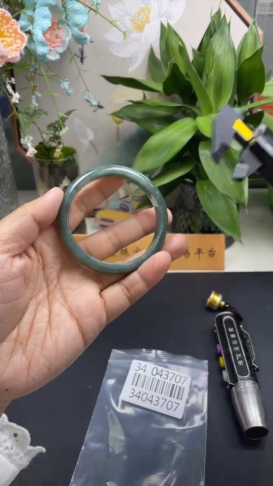 F34043707 Jadeite Round Bangle Size 56.8mm Total Weight Approx. 41.35g