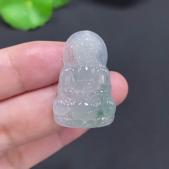 F31684799 Jadeite Guanyin Pendant Total Weight Approx. 3.6g