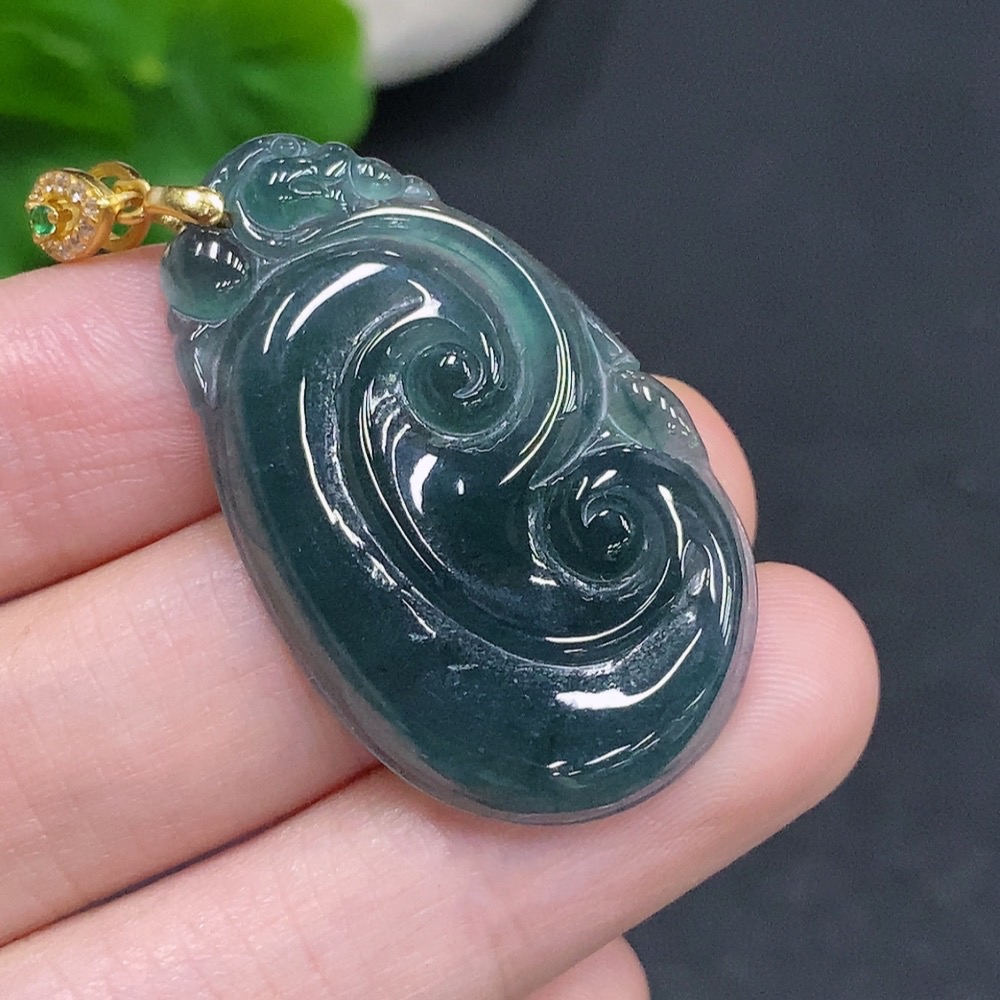 F33831133 JadeiteRuyi Pendant Non-Gold-Inlaid Total Weight Approx. 5.7g