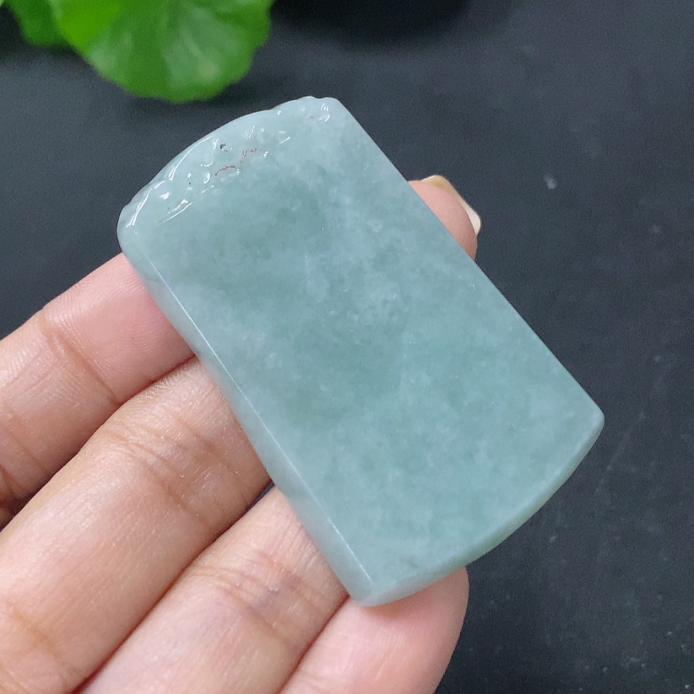 F28251413 JadeitePendant Antique Plaque