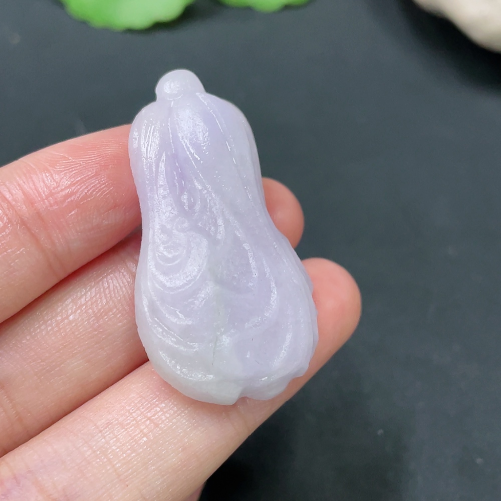 F23624487 Jadeite cabbage pendant semi-finished product gross weight 10.660g