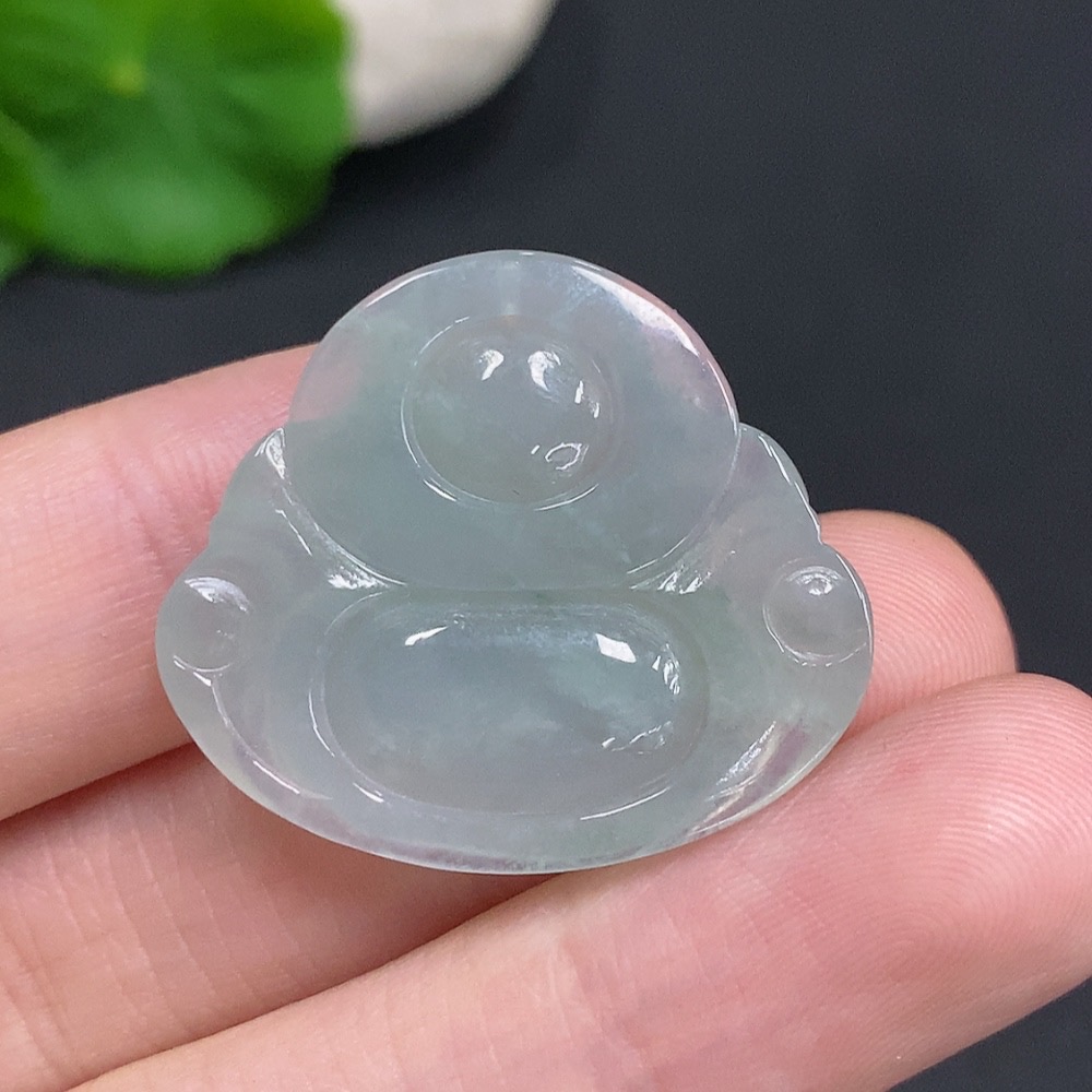 F33906564 Jadeite Buddha Pendant, Total Weight Approx. 5.1g