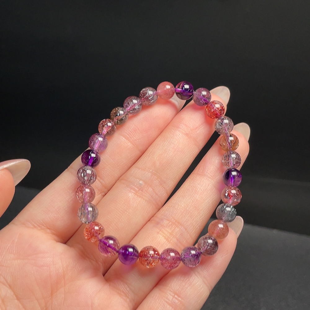 C34009593 Crystal Bracelet Total Weight About 10.21g Size About 6.4mm