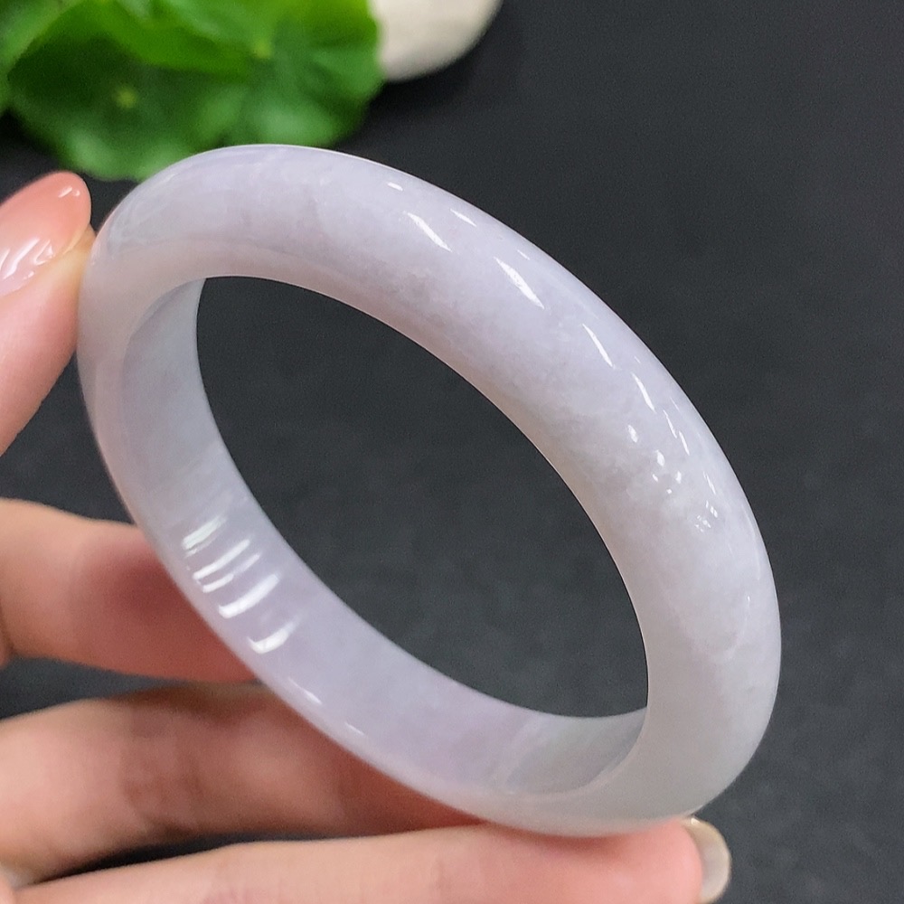 F34059942 Jadeite Round Bangle Total Weight Approx. 50.7g Size 56