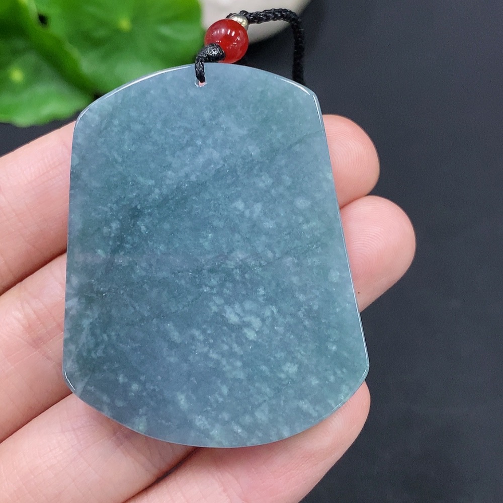 F29393496 Jadeite Phoenix and Peony Pendant