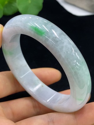 F35135773 Jadeite Round Bangle Size 56.6 Total Weight Approx.76.23g