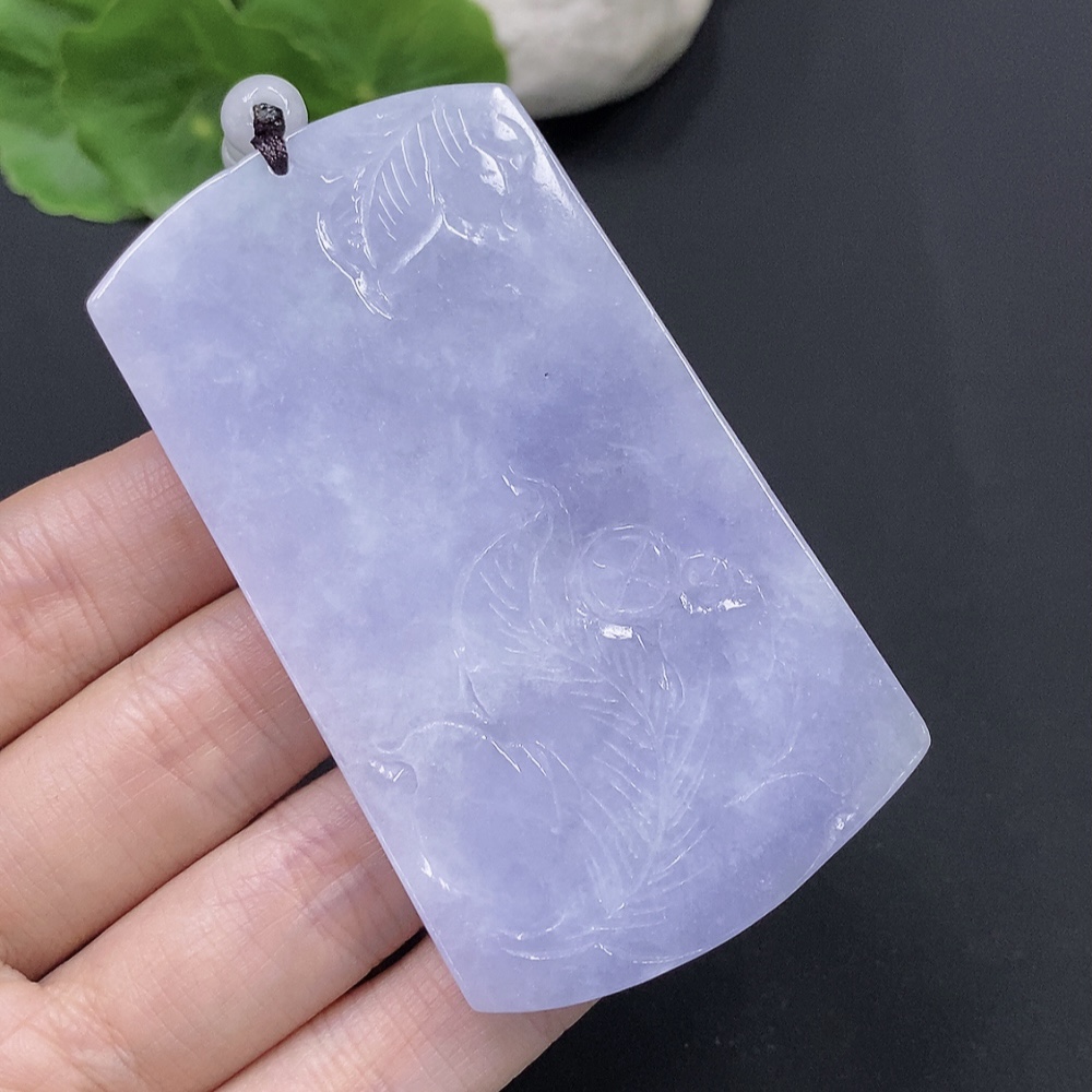 F28271113 Jadeite Mountain and Water Guanyin Pendant