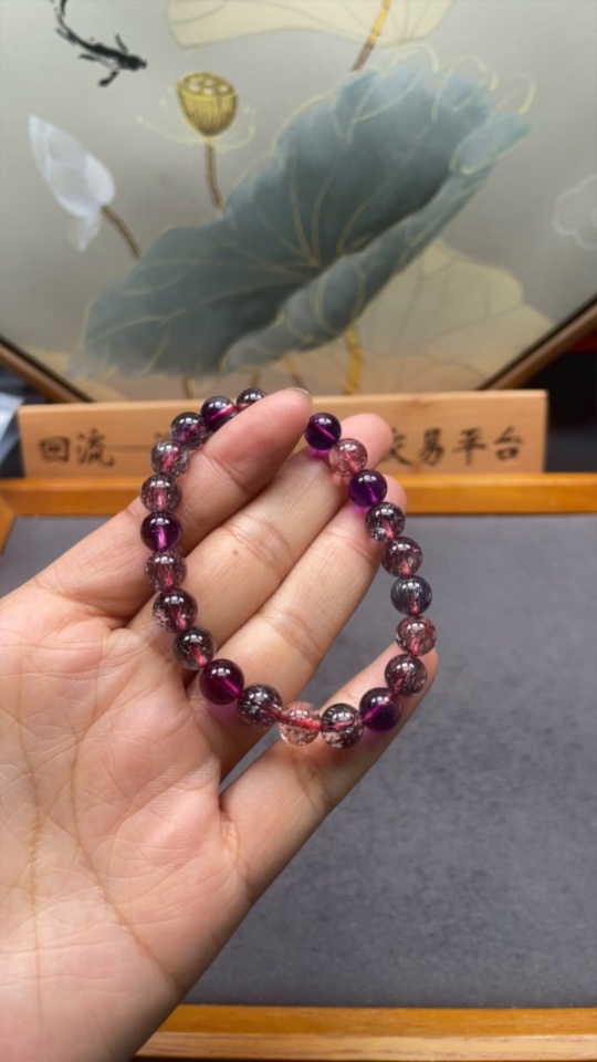 C36274332 Crystal Bracelet, Total Weight Approx. 14.46g, Size About 7.6mm