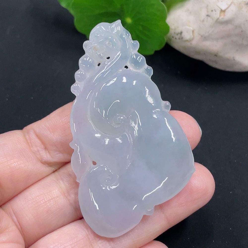 F30453263 Jadeite Ruyi Pendant Total Weight Approx. 24.7g