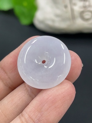 F42952649 翡翠平安扣挂件 货品总重约4.4g
