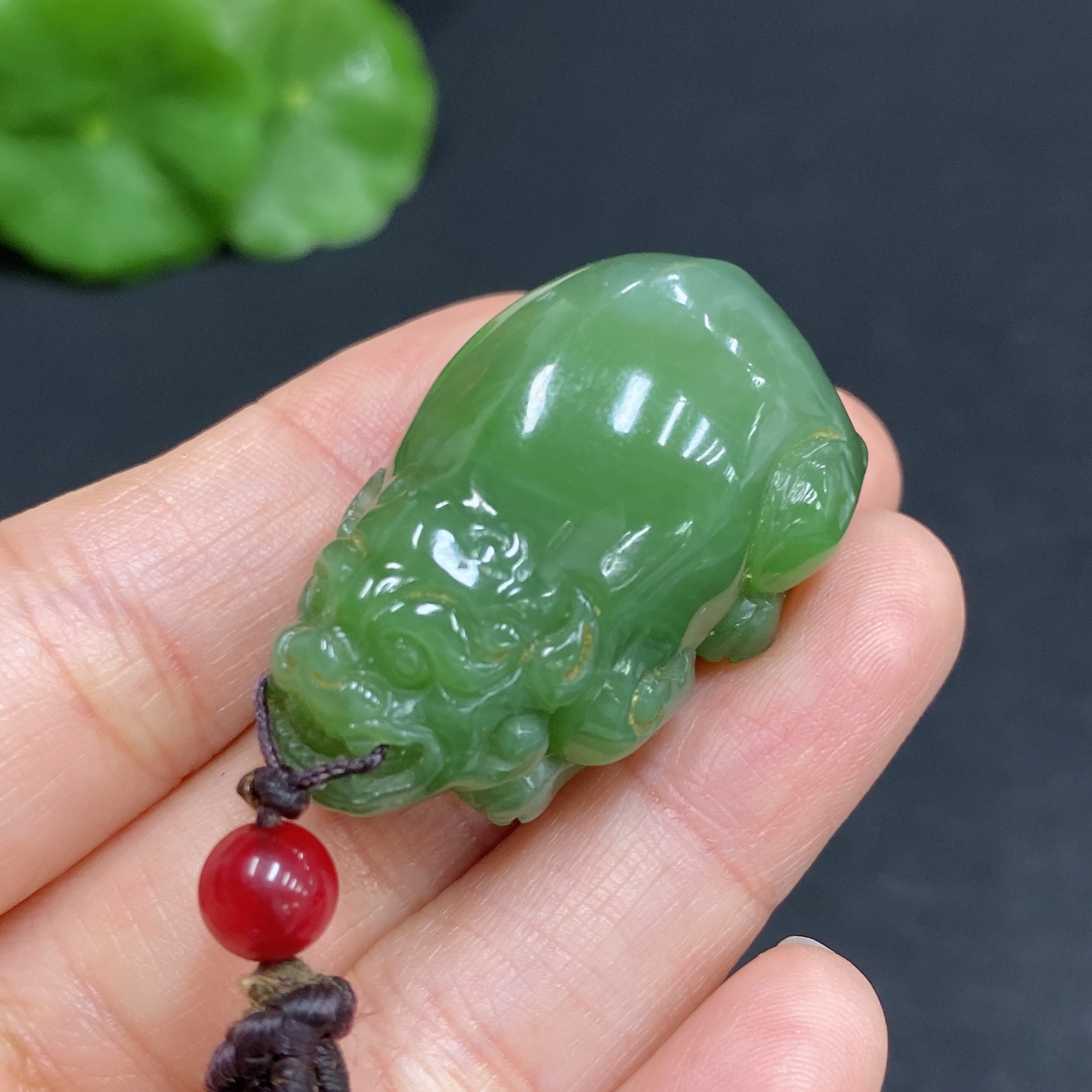 H31693511 Hetian Jade Pendant, Pixiu