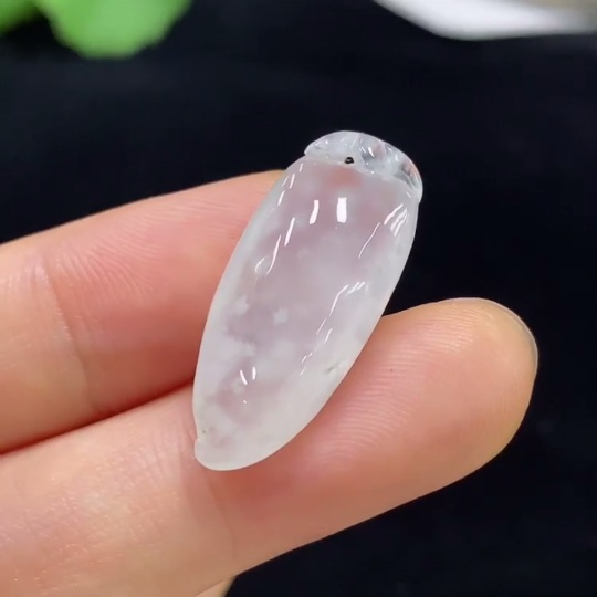 F33929407 Jadeite Auspicious Melon Pendant, Total Weight About 3.2g