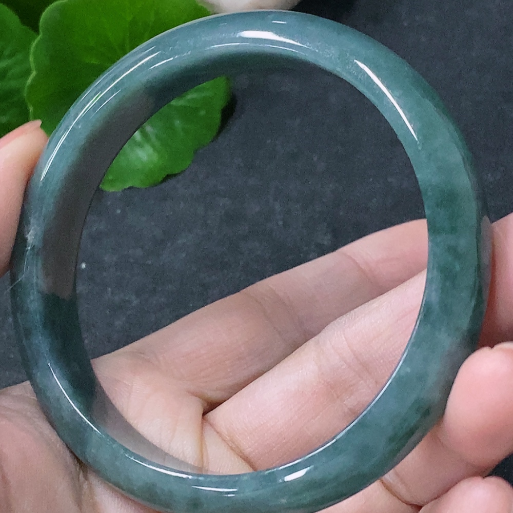 F34043707 Jadeite Round Bangle Size 56.8mm Total Weight Approx. 41.35g