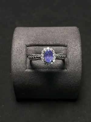 C24765510 Tanzanite Ring Non-Gold Setting Adjustable Total Weight Approx. 2.19g