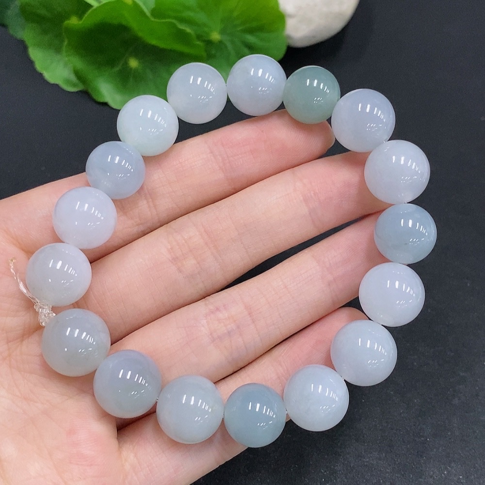 F33878300 Jadeite Bracelet Total Weight Approx. 57.3g Size 12.4mm