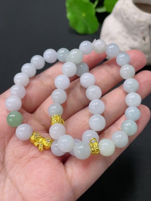 F33935482 Jadeite Bracelet Approx.8mm Beads Non-Gold Accessory