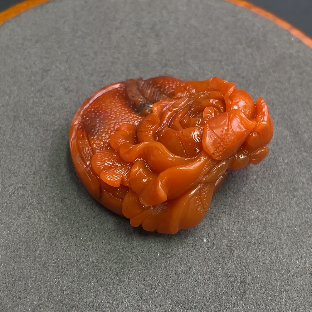 C12350659 South Red Agate Pendant, Approx. 37.33g