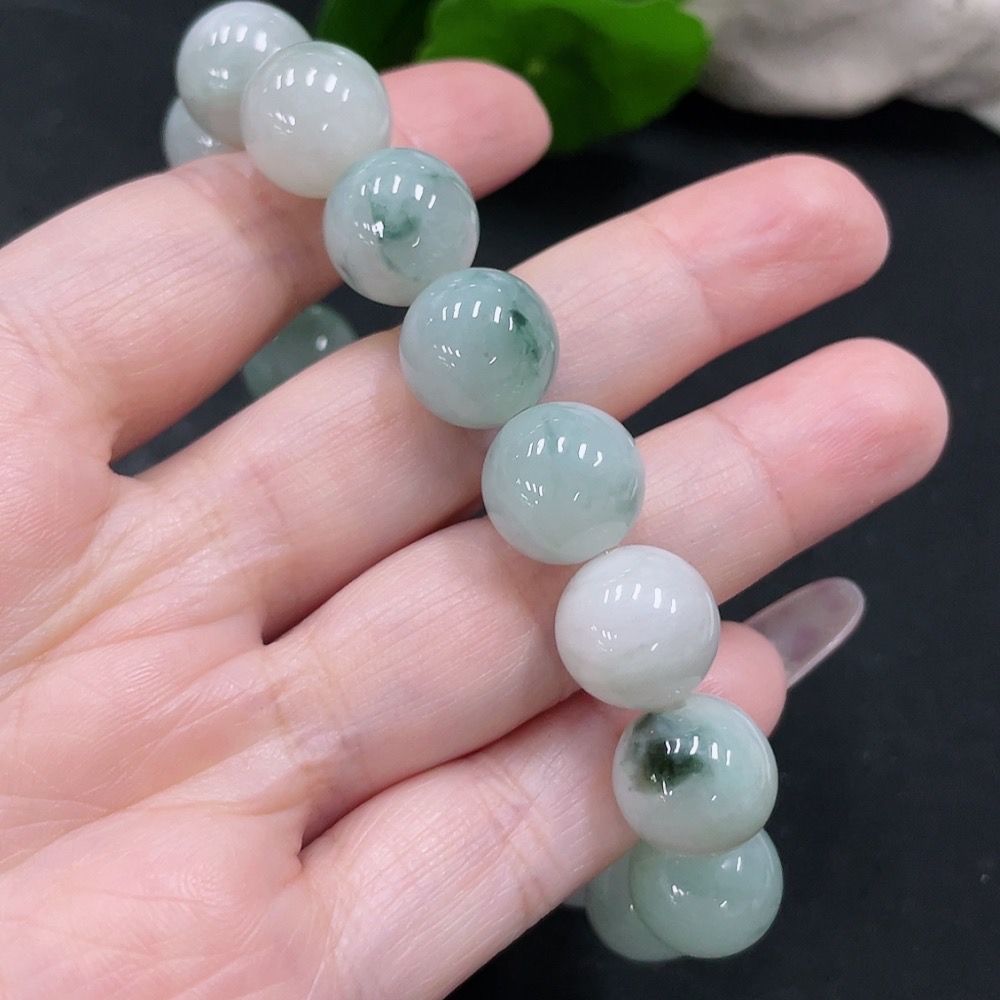 F35129012 Jadeite Bracelet, Approx. 12.5mm, Total Weight Approx. 58.4g