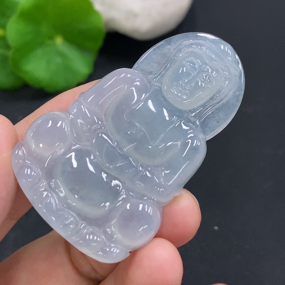 F30451386 Jadeite Guanyin Pendant, Total Weight Approx. 16.2g