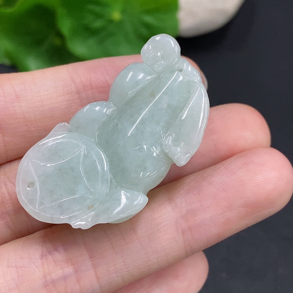 F31687983 Jadeite Pixiu Pendant, Total Weight Approximately 18.3g