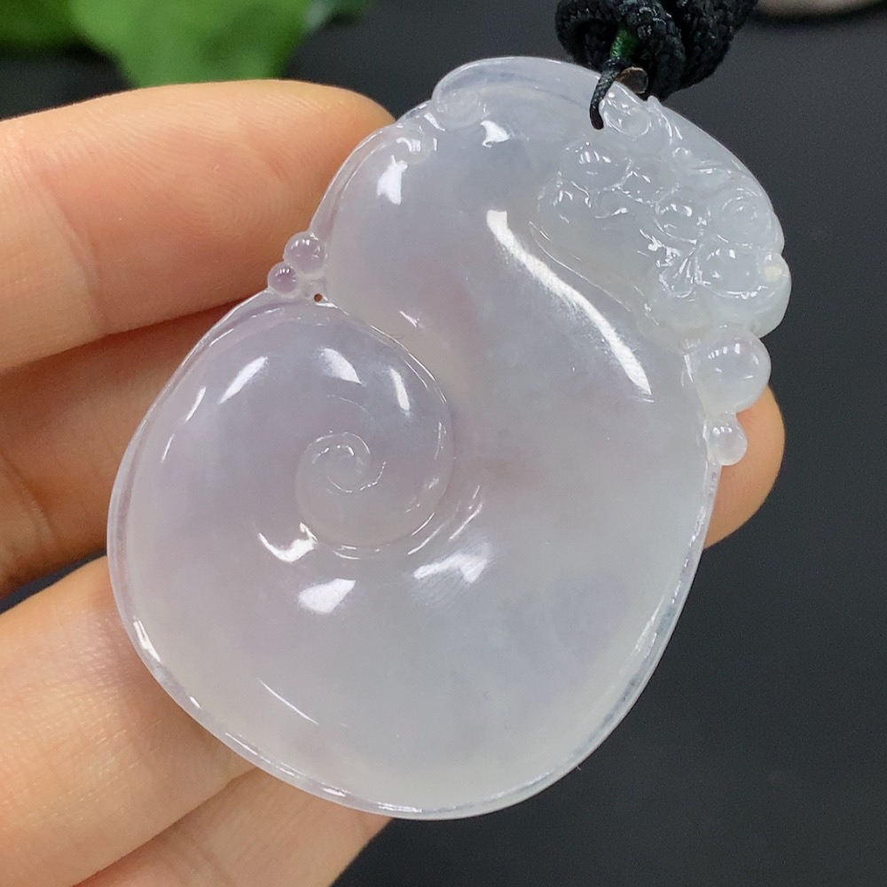 F21392928 Jadeite Pendant with Cord, Total Weight 29.6g