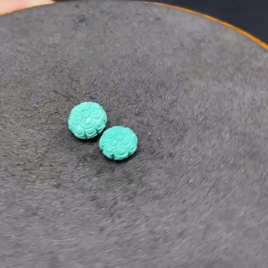 C34990538 Turquoise Jewelry, Color Origin Undetermined, Contains Other Mineral Components, Total Weight Approximately 1.1g, Sell as a Lot