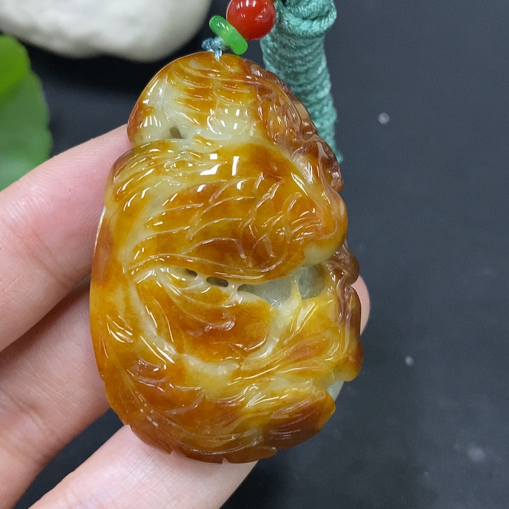 F28250070 Jadeite Pendant Total Weight Approx. 39.92g Color Origin Undetermined