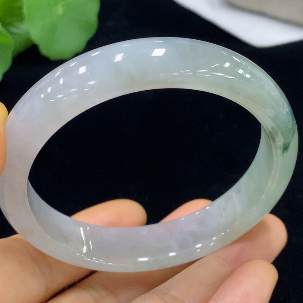F35094298 Jadeite Regular Round Bangle Size 57.6 Total Weight Approx. 53.27g