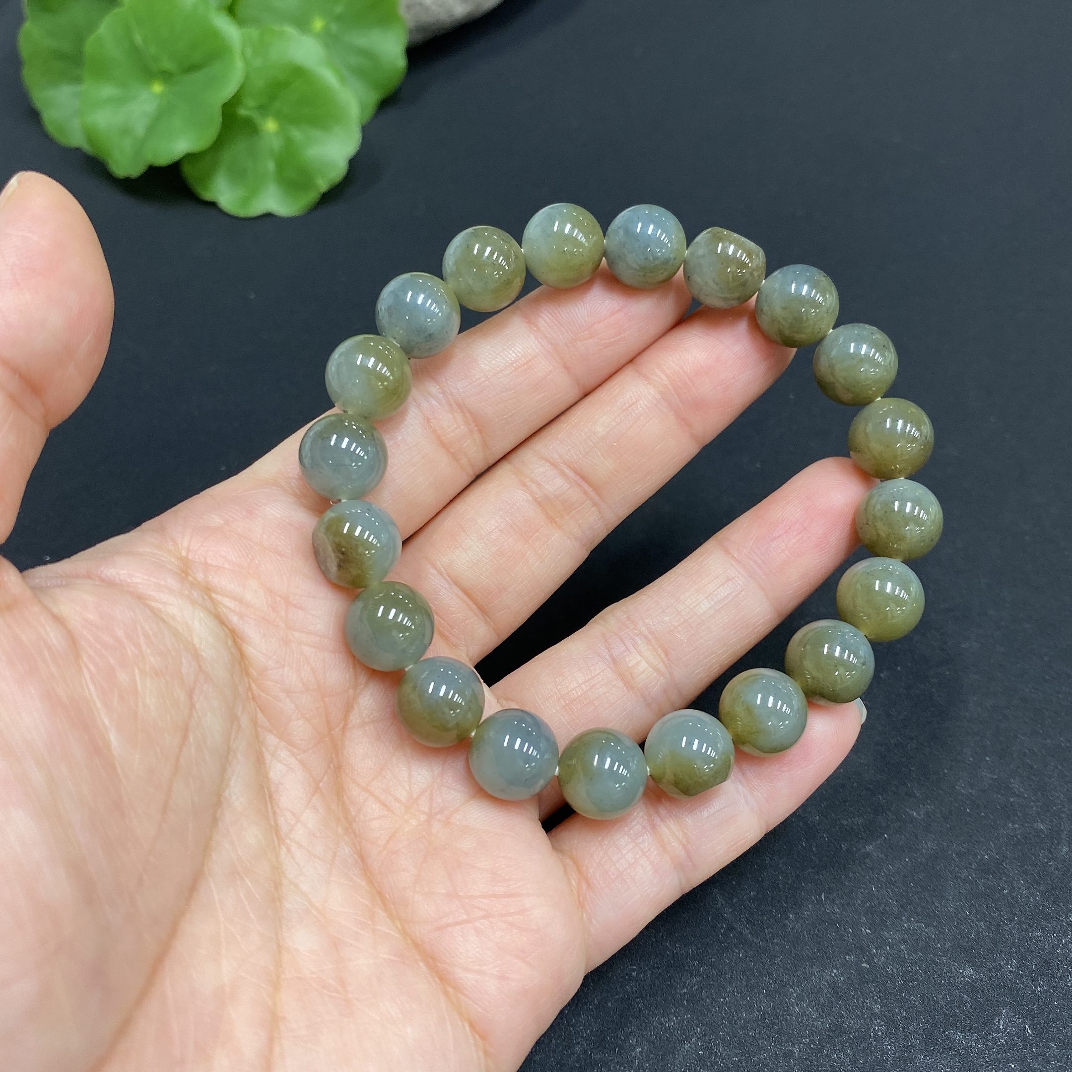 H33846119 Khotan Jade Bracelet, about 9.8mm, total weight about 30.4g