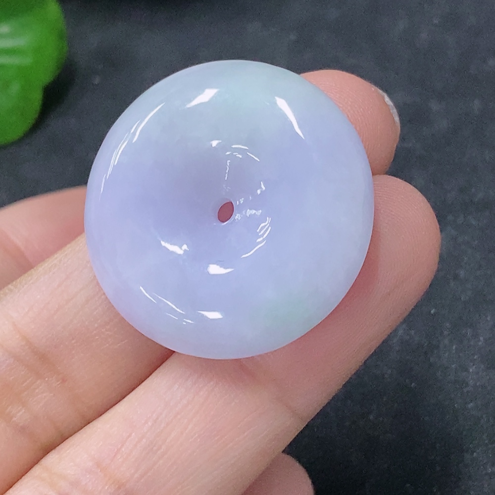 F33888156 Jadeite Pendant Ping An Kou, total weight approx. 9.16g