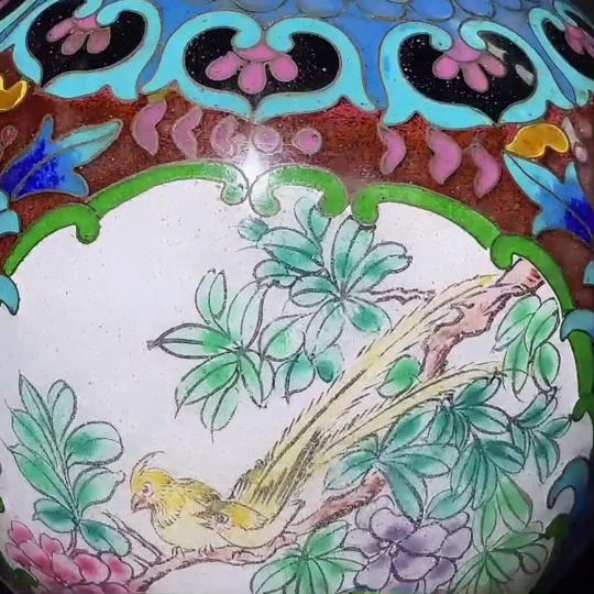 W31638640 Republic of China export copper wire cloisonné enamel cloisonné lampshade miscellaneous