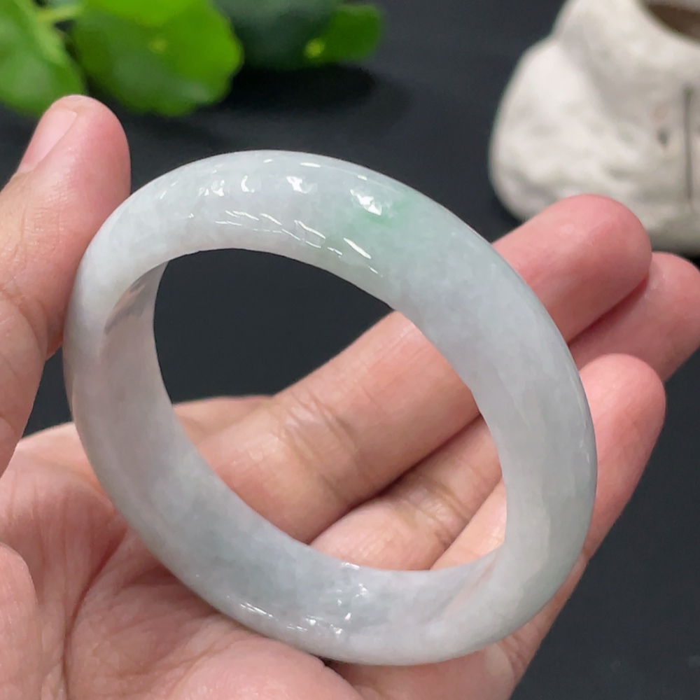 F32722012 Jadeite Round Bracelet Total Weight Approx.34g Containing Other Mineral Components Size 45.2