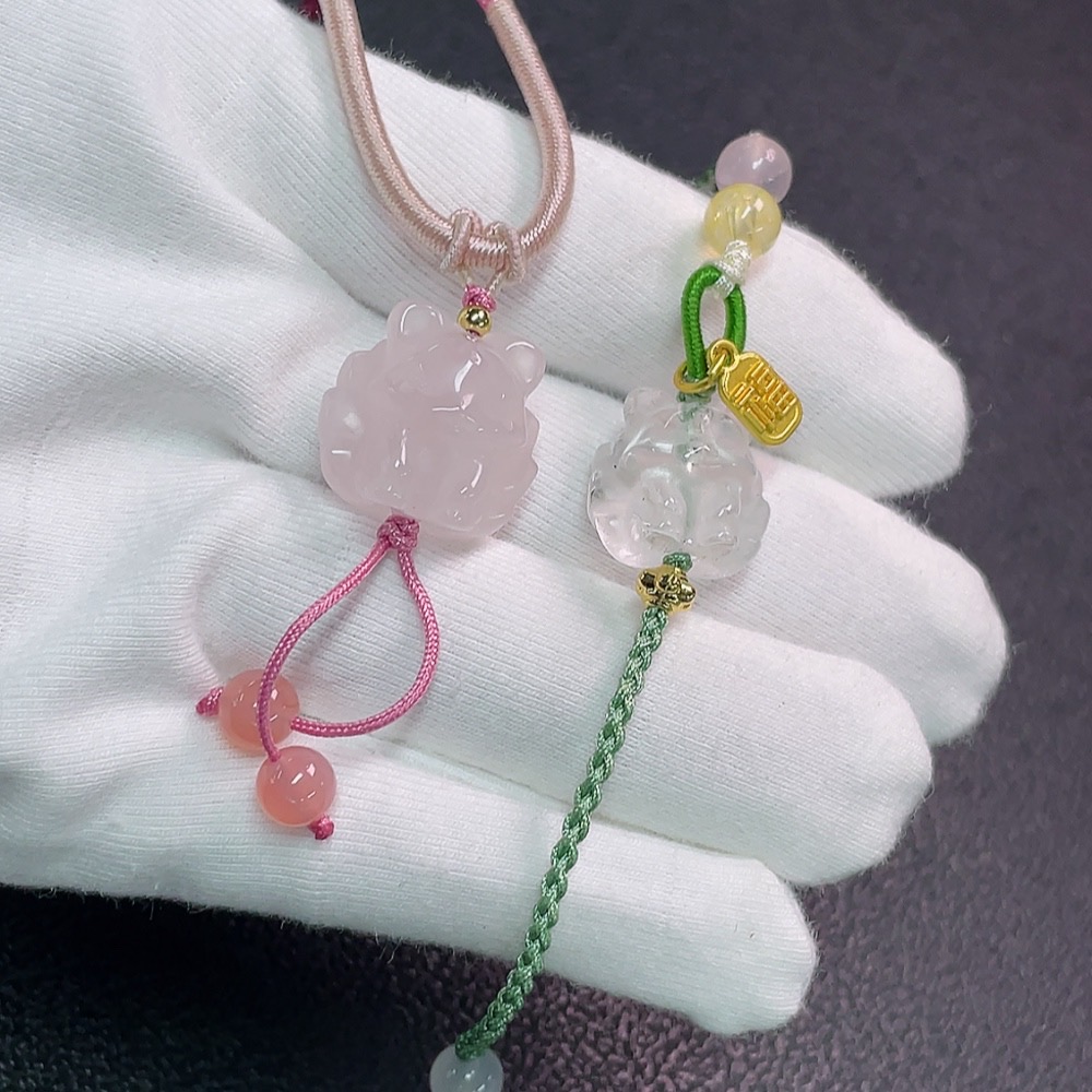 C33852090 Crystal Necklace Non-Gold Total Weight Approx. 13.46g With Rope Wholesale Lot