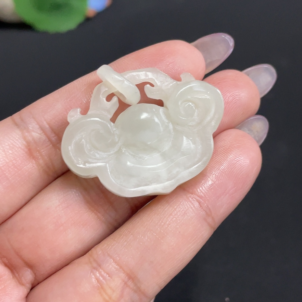 H33931731 Hetian Jade Pendant Ruyi Total Weight About 10.9g Damaged