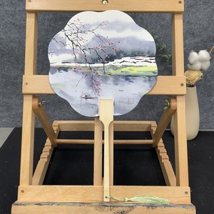 P41947869 巩硕《江南春色》纸面水彩 文创团扇 无装裱 约20*20cm
