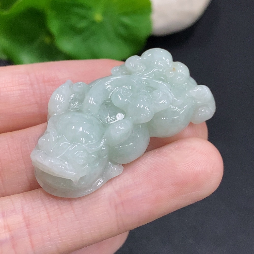 F31687983 Jadeite Pixiu Pendant, Total Weight Approximately 18.3g
