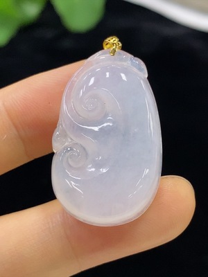F34948965 Jadeite Ruyi Pendant 18k Total Weight Approx. 6.7g