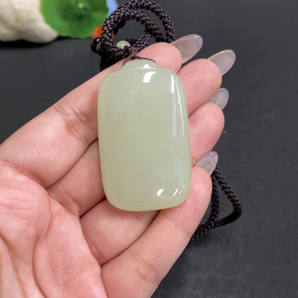 H34957130 Hetian Jade Pendant, Plain Pendant