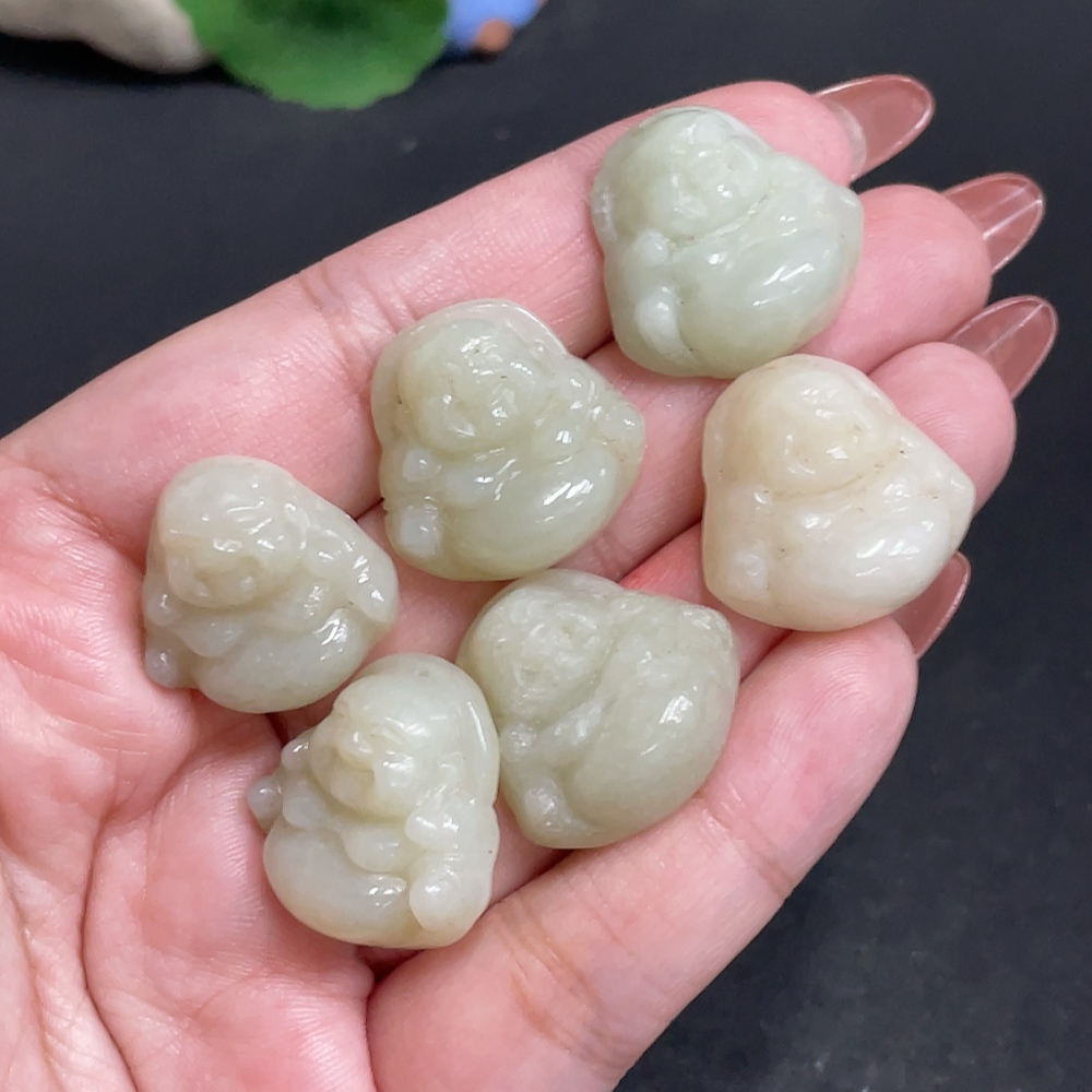 H34054277 Hetian Jade Pendant Buddha Total Weight Approx. 38g