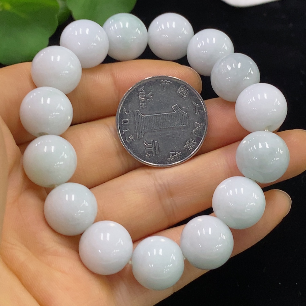 F34024635 Jadeite Bracelet Total Weight Approx. 59.26g Size 13.3mm
