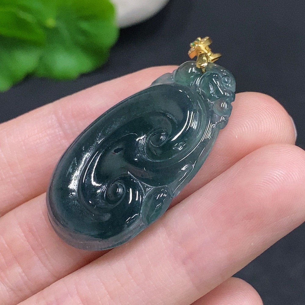 F33831133 JadeiteRuyi Pendant Non-Gold-Inlaid Total Weight Approx. 5.7g