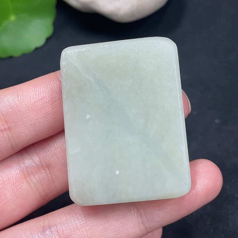 H31581404 Hetian Jade Pendant Plain Pendant Total Weight Approx. 34.3g