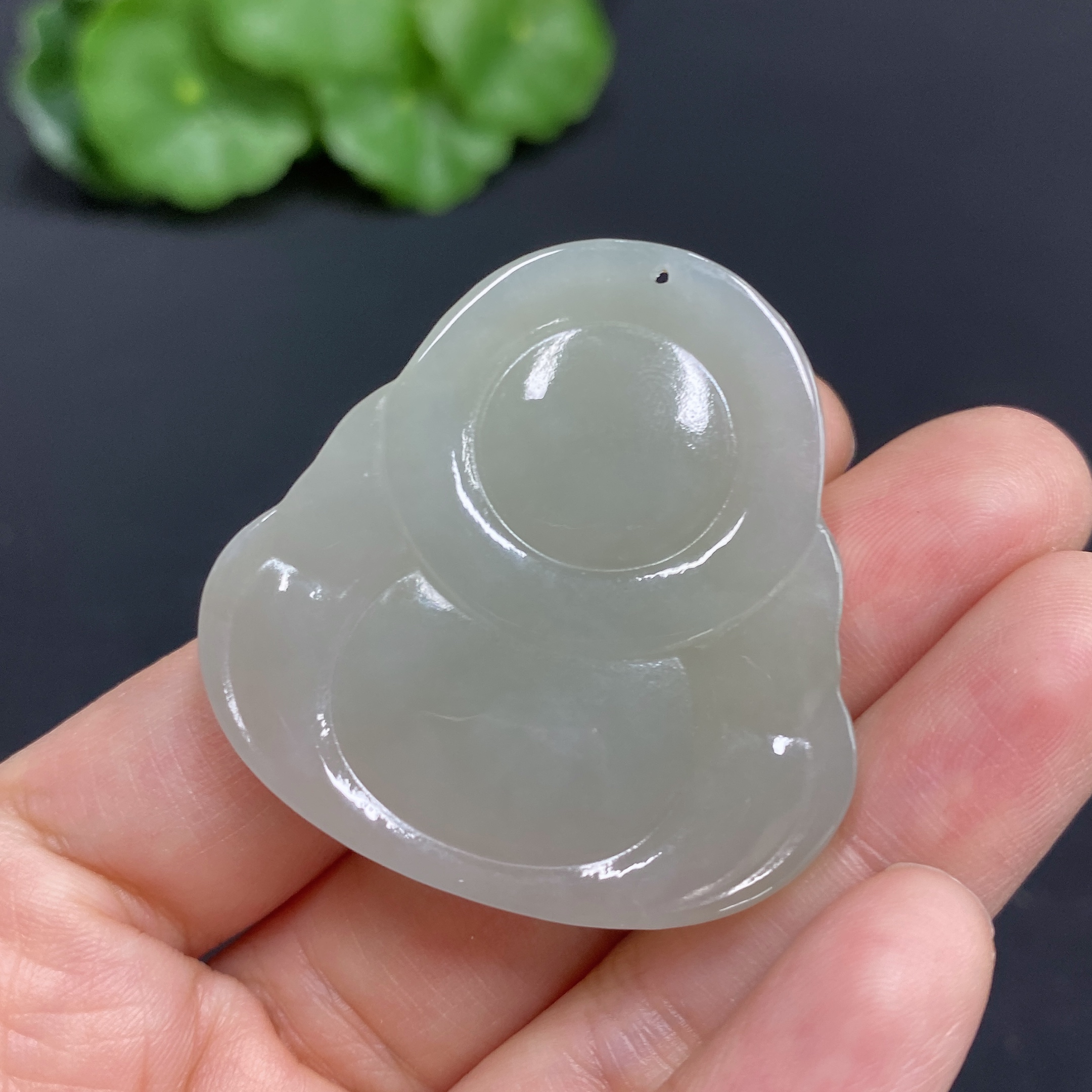 H28214041 Hetian Jade Pendant Buddha Total Weight Approx. 19.7g