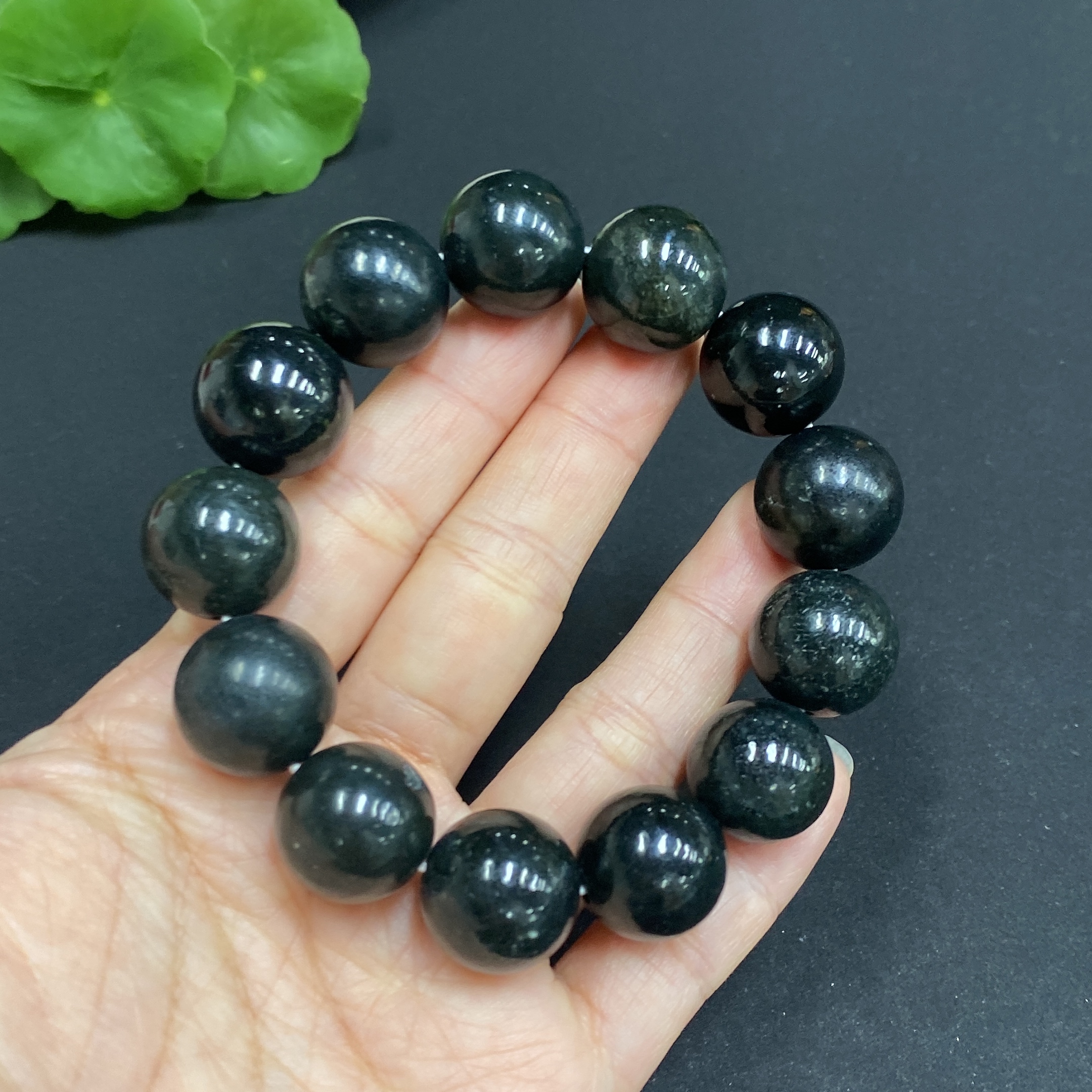H32772129 Hetian Jade Bracelet Approx. 15.6mm Total Weight Approx. 82.5g
