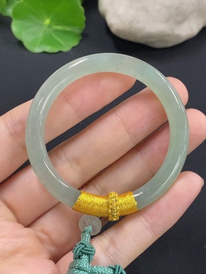 F41936405 翡翠平安环挂件 货品总重约20.5g