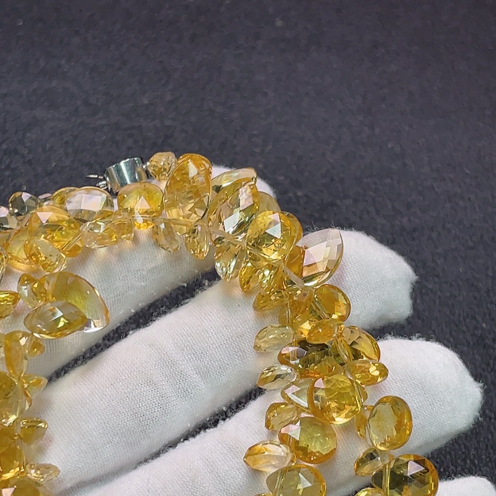 C34989460 Crystal Bead Chain Non-Gold Total Weight Approx. 39.99g Card 2.8mm