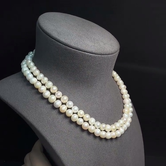 C33923754 Pearl Necklace Non-Gold Total Weight Approx. 79.73g Size About 8.5mm